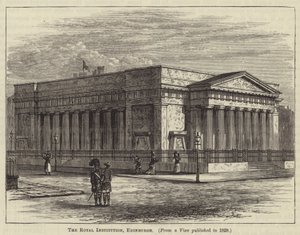Královský institut, Edinburgh (rytina) od English School