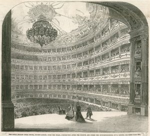 Královská italská opera, Covent Garden, Londýn od English School