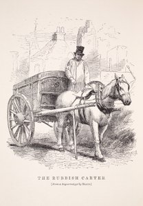 The Rubbish Carter, z daguerrotypie Richarda Bearda, ilustrace z London Labor a London Poor od Henryho Mayhewa, hospoda. 1862 od English School