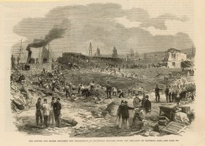 Sapéři a horníci opravují nábřeží Plumstead Marshes od English School