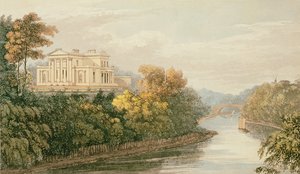 Sídlo G.B. Greenough Esq., Regents Park, z Ackermanns Repository of Arts, vydáno kolem roku 1826 od English School