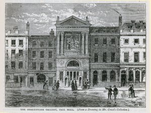 Shakespearova galerie, Pall Mall, Londýn od English School