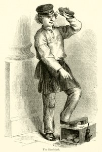 The Shoeblack (rytina) od English School