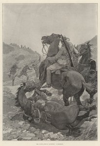 Jihoafrická otázka, šarvátka (litho) od English School