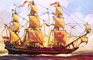 Španělská galeon od English School
