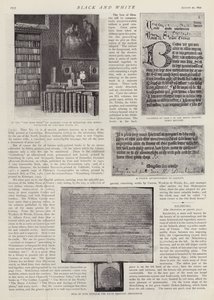 Knihovna Spencer v Althorp House, Northamptonshire, sídlo Earla Spencera (litho) od English School