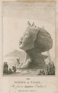 Káhirská sfinga, slavný egyptský znak od English School