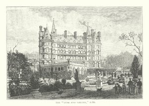 Hvězda a podvazek, 1886 (rytina) od English School