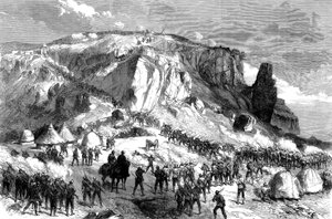Bouře Magdaly, na Velikonoční neděli, 13. dubna 1868, z britské expedice do Habeše, 1868 od English School