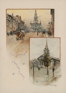 Strand se dívá na východ, St Martin in the Fields od English School