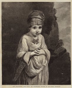 Jahodová dívka (rytina) od English School