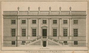 The Surgeons Theatre v Old Bailey, Londýn od English School