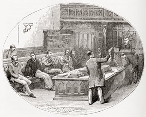 Sněmovna v Sydney, Austrálie, z knihy "Obyvatelé světa" od G. T. Bettanyho, vydané v roce 1888. od English School