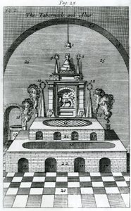 Tabernacle and Oltar (rytina) od English School