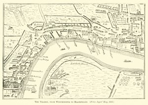 Temže, od Westminsteru po Blackfriars od English School