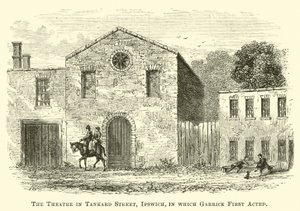 Divadlo v Tankard Street, Ipswich, ve kterém Garrick nejprve hrál od English School