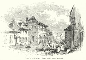 Radnice, Plympton High Street (rytina) od English School