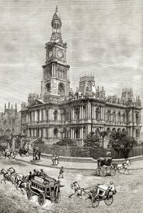 The Town Hall, Sydney, c.1880, z 