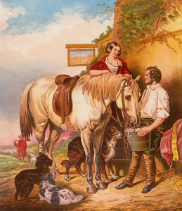 The Travellers (barevná litografie) od English School