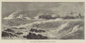 The Troubled Waters of Peterhead Harbor (rytina) od English School