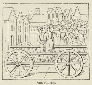 The Tumbril (rytina) od English School
