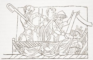 The Vision of the Husbandmen, z The Prophecies of Merlin od English School