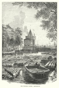 Plačící věž, Amsterdam (rytina) od English School
