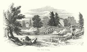 Wey Bridge (rytina) od English School
