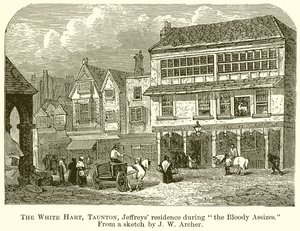 The White Hart, Taunton, Jeffreys Residence během Bloody Assizes od English School