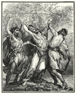 The Wicked Husbandmen (rytina) od English School