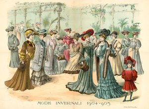 The Young Ladies Journal: Mode Invernali, 1904-05 od English School