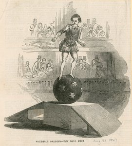 Míčový výkon, Vauxhall Gardens, Londýn od English School