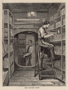 Místnost pro baterie od English School