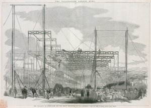 Budova v Hyde Parku v Londýně pro Velkou výstavu z roku 1851 od English School