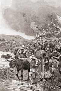 Spálení Sard během iónského povstání v roce 498 př. n. l., z Hutchinsonovy Dějiny národů, pub. 1915 od English School
