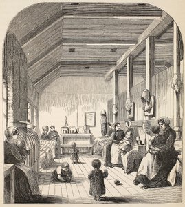 Trestanecká školka v Brixtonu, ilustrace z knihy The Criminal Prisons of London and Scenes from Prison Life od Henryho Mayhewa a Johna Binnyho, pub. 1862 od English School