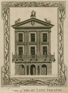 Před Drury Lane Theatre, Londýn od English School