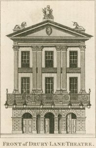 Před Drury Lane Theatre, Londýn od English School