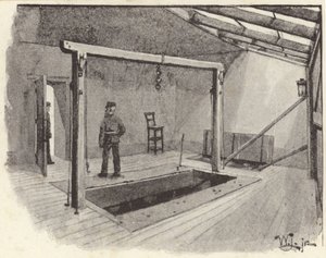 Šibenice ve věznici Newgate od English School