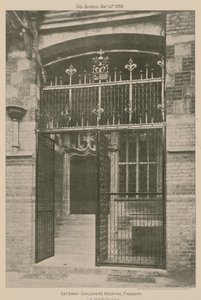 Brána, Dětská nemocnice, Finsbury; fotografie od English School