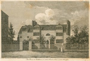 Dům v Parsons Green poblíž Fulhamu v Londýně, když Samuel Richardson napsal Clarissu od English School