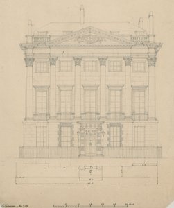 Dům pana Scotmothera, Cavendish Square, Londýn od English School