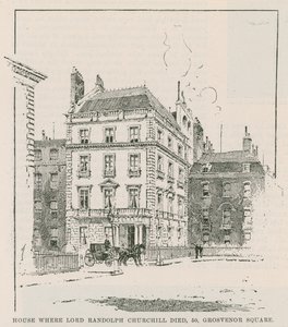 Dům, kde zemřel lord Randolph Churchill od English School