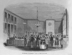 Interiér Bank of Messrs Rogers and Co od English School