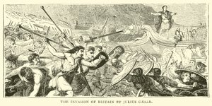 Invaze do Británie Juliem Caesarem od English School