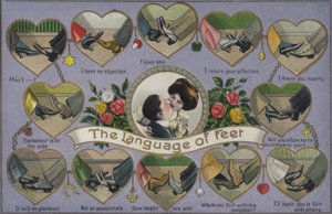 Jazyk nohou, flirtování hraním footsie od English School
