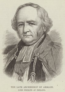 Zesnulý arcibiskup z Armaghu, lord primas Irska (rytina) od English School