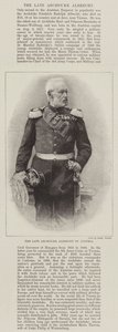 Zesnulý arcivévoda Albrecht Rakouský (rytina) od English School