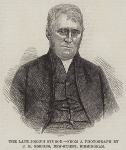 Zesnulý Joseph Sturge (rytina) od English School