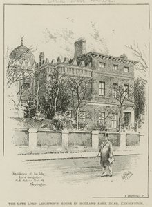 Zesnulý dům lorda Leightonse v Holland Park Road, Kensington, Londýn od English School